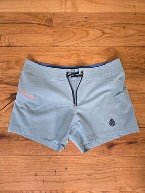 Stio Women's CFS Board Shorts Size 10 4" Inseam in Turquioise